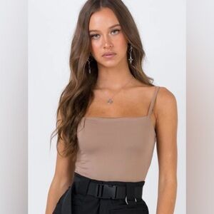 NWT Princess Polly The Zola Bodysuit - Mushroom